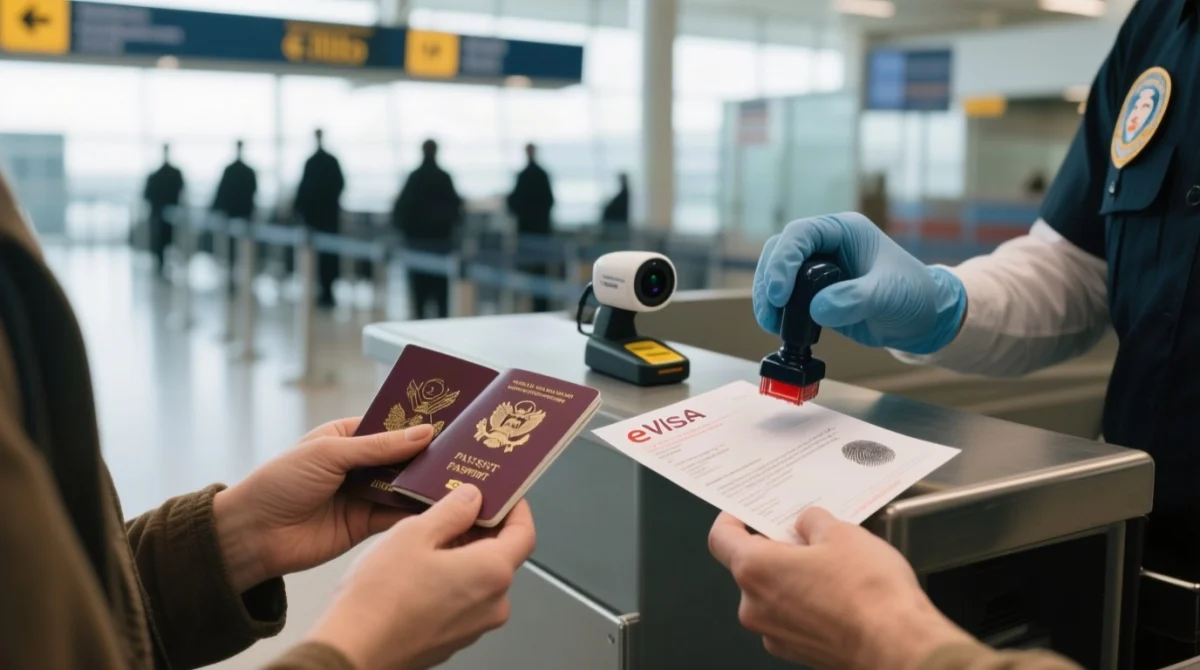 Step-by-Step at the Immigration Counter and Biometrics